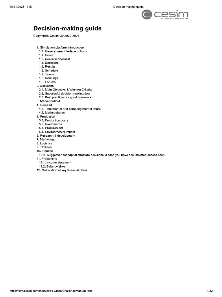 cesim-decision-making-guide-pdf