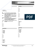 Checkpoint b2 Unit 5 Test Answer Key Standard