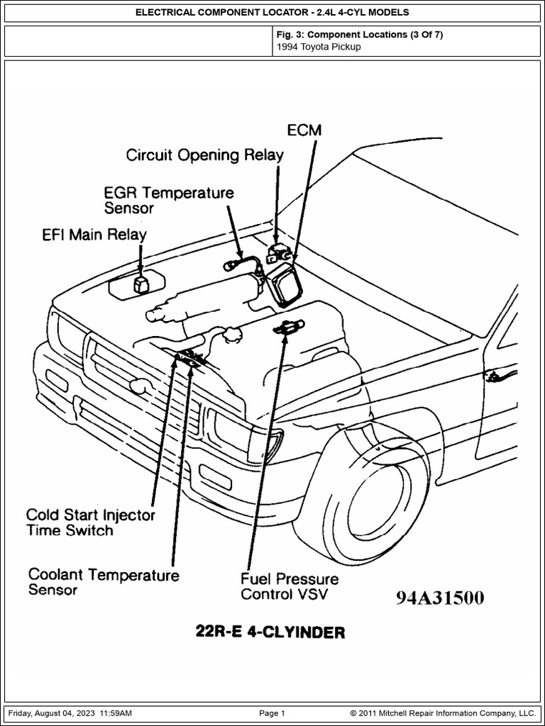 Ubicacion de Sensores y Actuadores de 22R | PDF