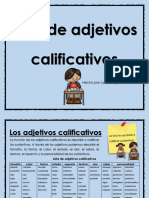 Adjectives Spanish Adjetivoscalificativos