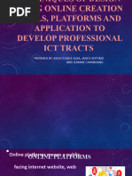 Principles and Techniques of Design Using Online Creation Tools Platforms and Application To Develop Professional ICT Tracts 1