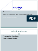 Materi - Database MySQL