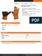 Guantes para Mecánico, Palma Reforzada, Truper: CÓDIGO: 10848 CLAVE: GU-615