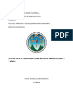 Analisis Fiscal Del Debido Proceso Del Amparo de Guatemala y Mexico