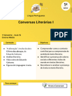 Conversas Literárias I: Língua Portuguesa