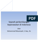 Sejarah an Keperawatan Di Indonesia