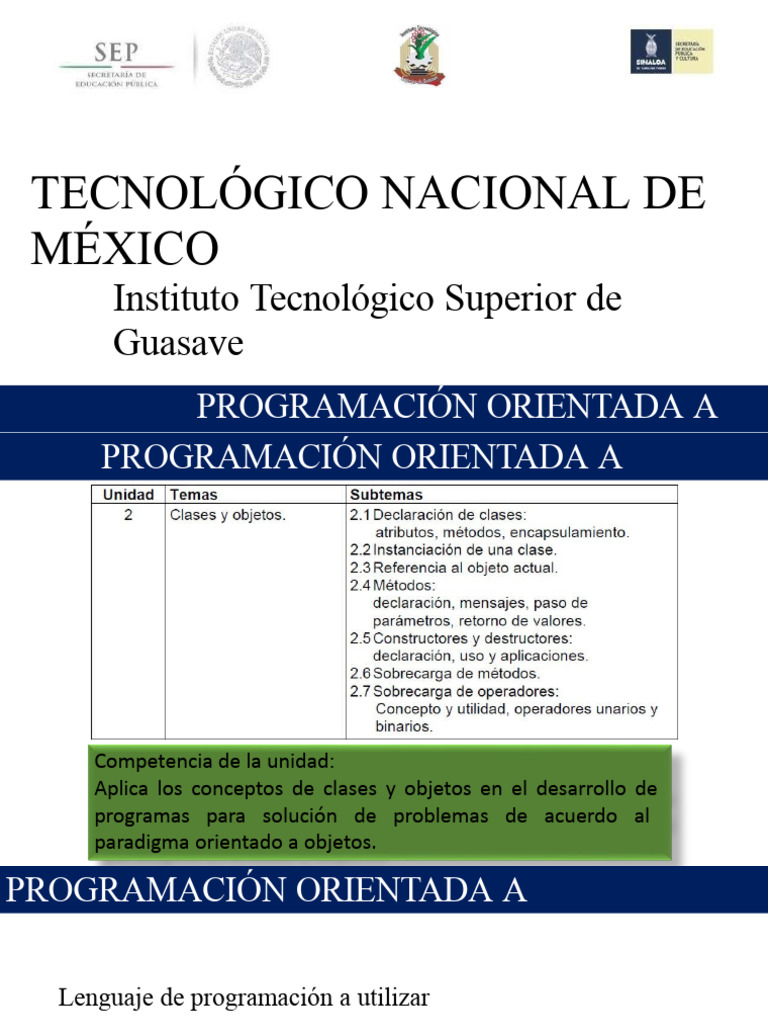 Guía de POO en C++ para Estudiantes | PDF | C Sharp (lenguaje de ...