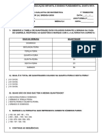 Atividade Avaliativa de Matemática