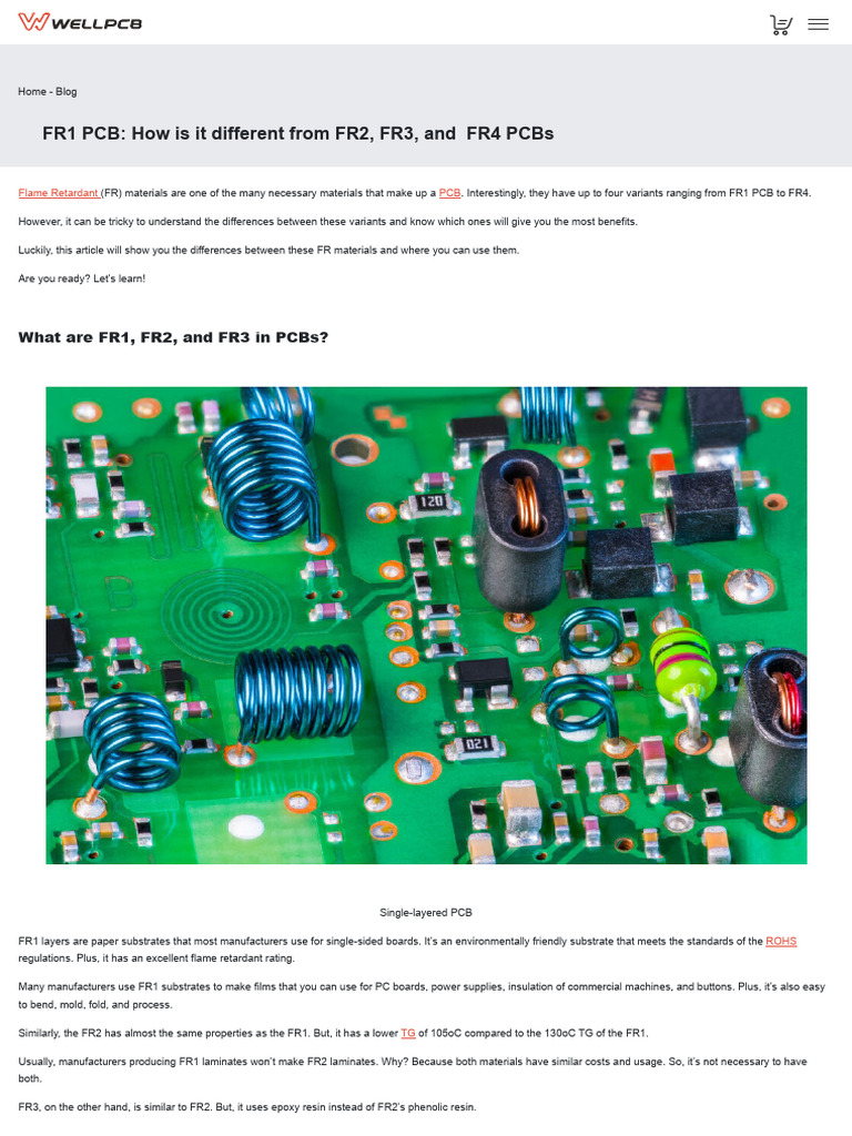 FR1 PCB - How Is It Different From FR2, FR3, and FR4 PCBs | PDF | Epoxy