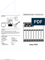 fx90 Delay Operation Manual