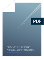 ORÍGENES DEL DERECHO PROCESAL CONSTITUCIONAL