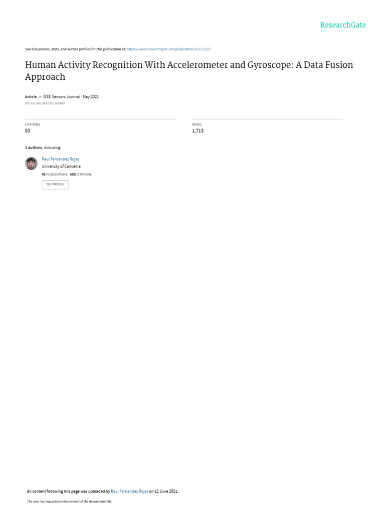 Human Activity Recognition With Accelerometer and Gyroscope: A Data ...