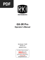 RKI GX-3R Pro Operators Manual