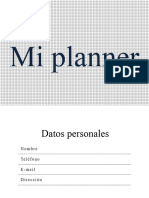 Planner Horizontal Sencillo