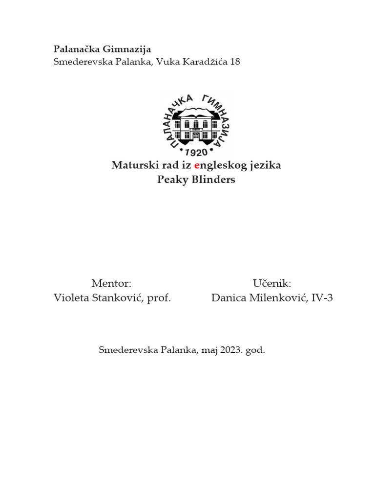 Peaky blinders 2 a pdf