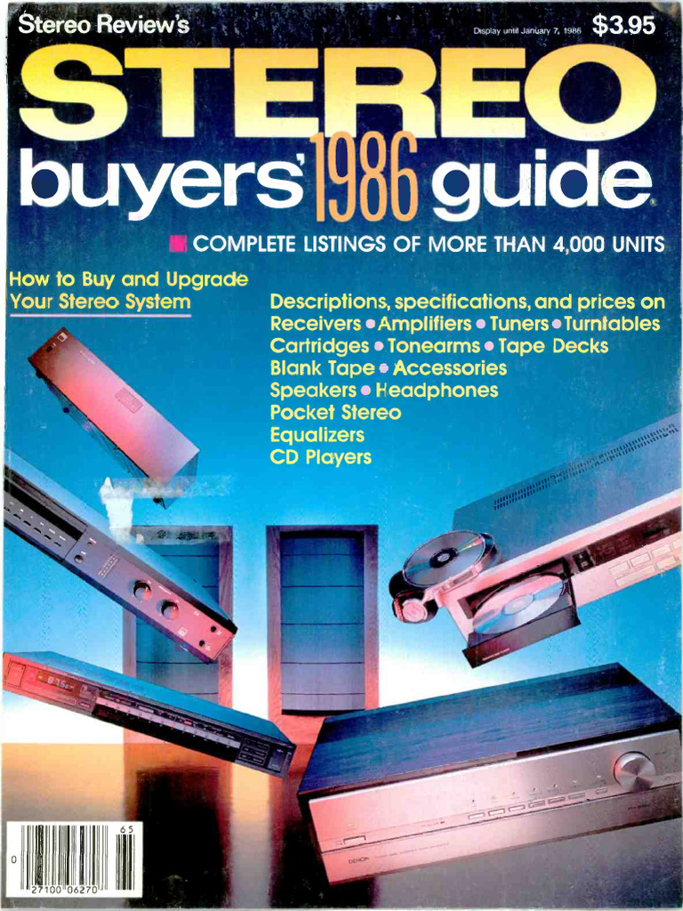 The New es/ Today / The Visit 7‪”‬ Stereo Directory 1986 | PDF | Loudspeaker | Phonograph