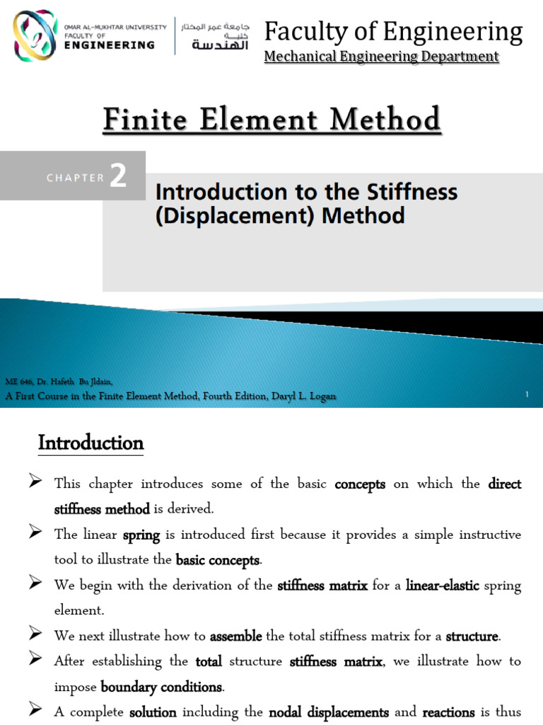 Spring Assemblage Analysis in FEM | PDF | Matrix (Mathematics) | Finite ...