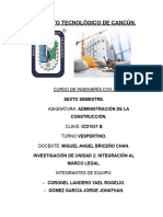 Investigación U2 Administración de La Construcción - T.V.