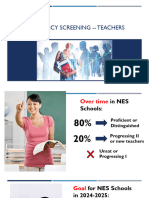 2024 2025 Proficiency Screening Teachers 20 Feb 2024
