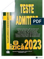 Culegere Admitere UMFCD Fizica 2023