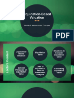 Module 8 Liquidation Based Valuation