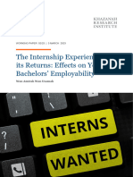 The Internship Experience and Its Returns - Wan Amirah Wan Usamah