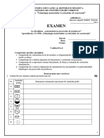 1. Examen TMAC (Automatizarea) - Varianta I