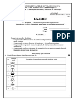 Examen TMAC (Automatizarea) - Varianta I