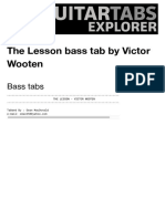 VICTOR WOOTEN - The Lesson Bass Tabs - Bass Tabs Explore