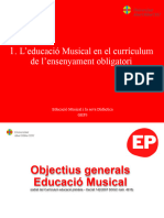 L'educació Musical en El Currículum GEP