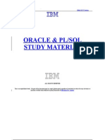 18151673 Oracle PLSQL Study Material