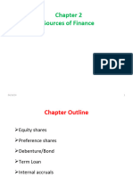 CH 2 Sources of Finance