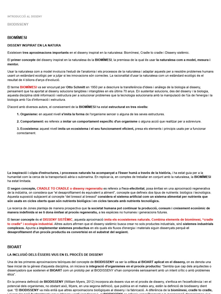 Iad Biodisseny Biomímesi I Bioart Pdf