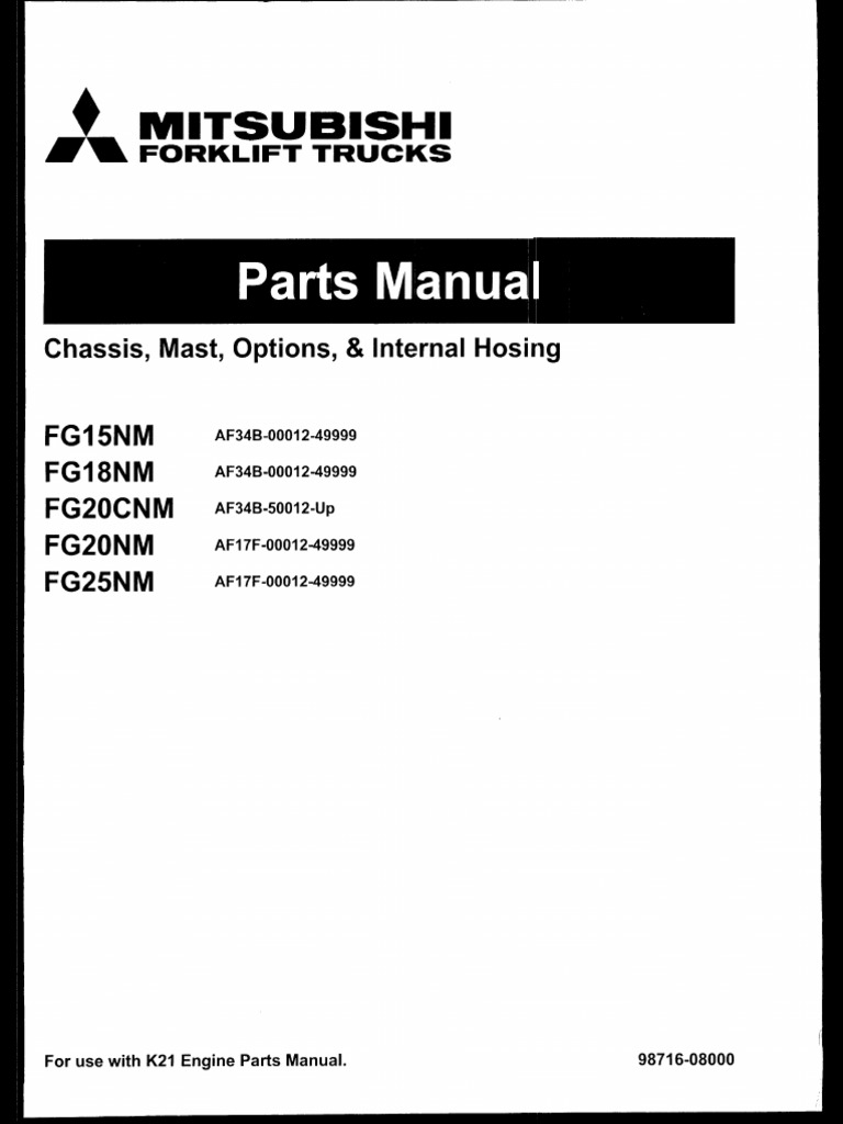 Mitsubishi fg25nm pdf forklift reliability engineering