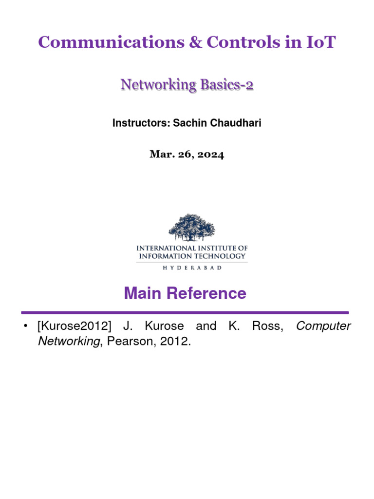 IoT Networking Basics & Protocols | PDF | Channel Access Method ...