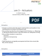 Lecture 3 - Actuators