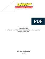 PSICOPATOLOGIA - Reflexao Livro