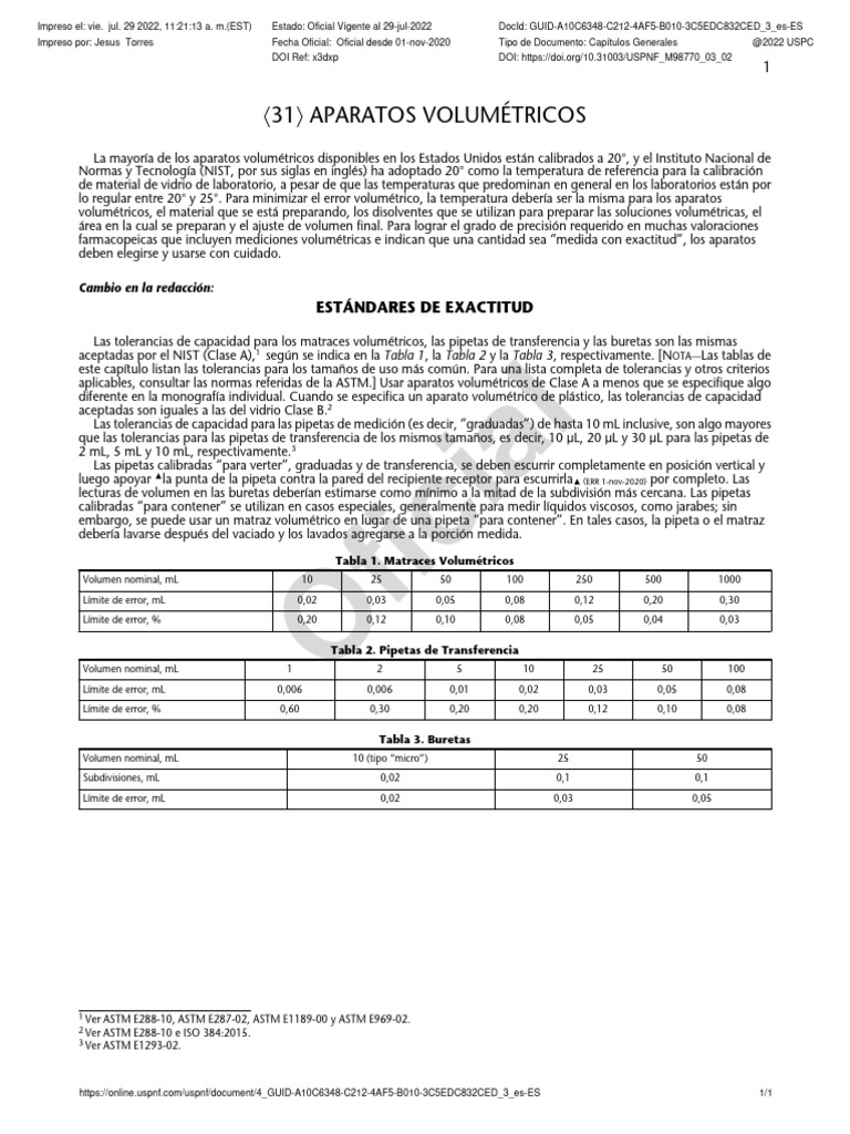 31 aparatos volum tricos usp pdf instituto nacional de est ndares y
