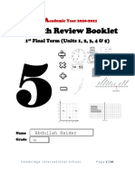 Stage 5 Math Term 1 Final Review Pack