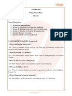ICSE Sample Papers for Class 9 Biology Paper 1 (2023-24)