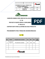 Proced. Torque de Uniones Bridadas