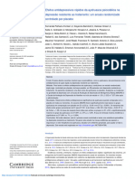 Efeitos antidepressivos rápidos da ayahuasca psicodélica na depressão resistente ao tratamento- um ensaio randomizado controlado por placebo