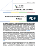 Notas Derecho A La Democracia y Violencia Política 25-03-2024