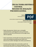 Contribuicoes Da Psicologia Historico Cultural para o Processo de Avaliacao Psicoeducacional