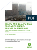 Equity and Quality PPPs