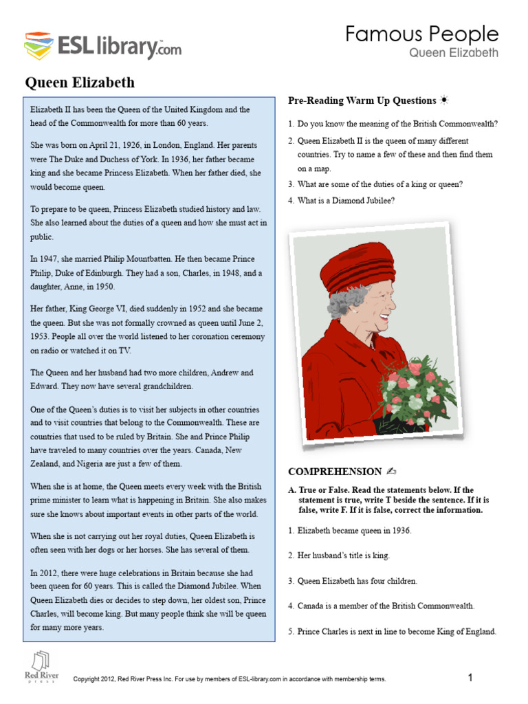QUEEN ELIZABETH BIOGRAPHY PDF visual data 3