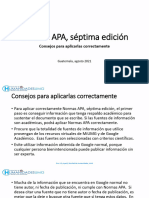 5 Normas APA, Séptima Edición, Consejos