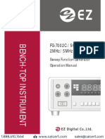 Fg-7002C / 5C 2Mhz / 5Mhz: Sweep Function Generator Operation Manual