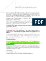 Enfoque Neoclásico de La Teoría de La Producción y Costos