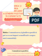 Comunicarea Și Gândirea Pozitivă - Influența Gândirii Pozitive În Comunitate